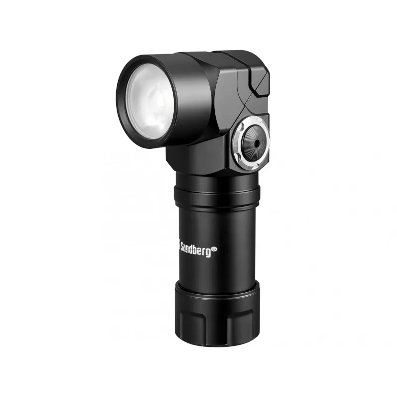 Sandberg Headlamp 500 Duo, lanterna de cabeça, preta, alumínio, IP44, LED, 25 lm