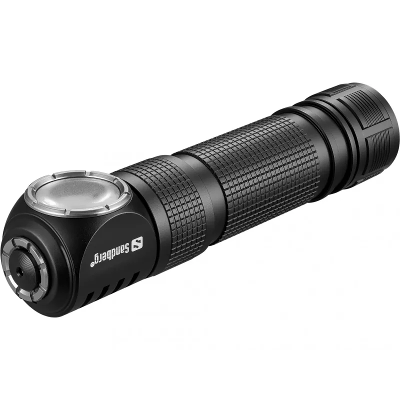 Sandberg Stirnlampe 1000 Pro, lanterna de cabeça, preto, alumínio, IP66, LED, 25 lm