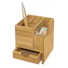 Porta-canetas WEDO 61 1707 em bambu — 103×103×117 mm
