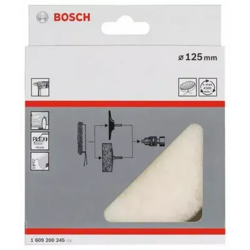 Bosch 1 609 200 245 acessório de polimento para ferramenta rotativa disco de polimento
