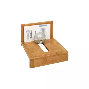 Porta-cartões de visita WEDO 61 1407 — bambu, 114×100×69 mm