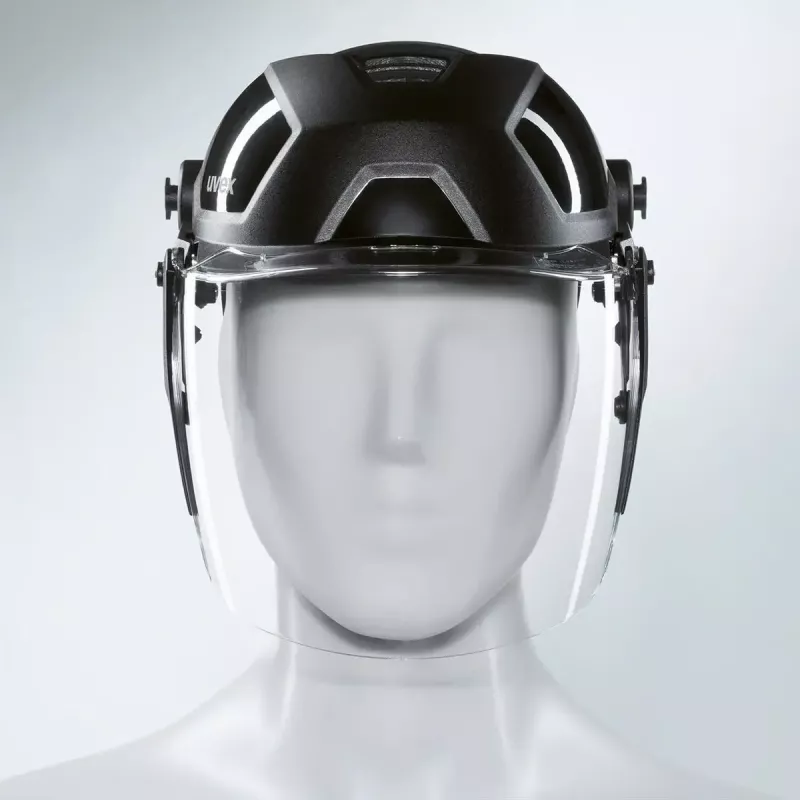 Proteção de cabeça de segurança UVEX 9790211 — preto, acessório para capacete de proteção