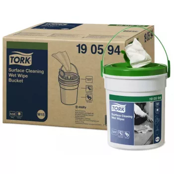 Pano de preparação de superfícies Tork 190594 — branco, 58 panos, embalagem 158×158×191 mm