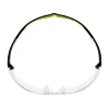 Óculos de segurança 3M SF4000CC1 — óculos de proteção em plástico, lentes transparentes, preto/verde