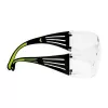 Óculos de segurança 3M SF4000CC1 — óculos de proteção em plástico, lentes transparentes, preto/verde