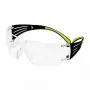 Óculos de segurança 3M SF4000CC1 — óculos de proteção em plástico, lentes transparentes, preto/verde
