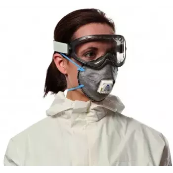 Máscara antipoeiras 3M 9922C2, reutilizável estilo máscara de proteção respiratória, pack de 2, antracite