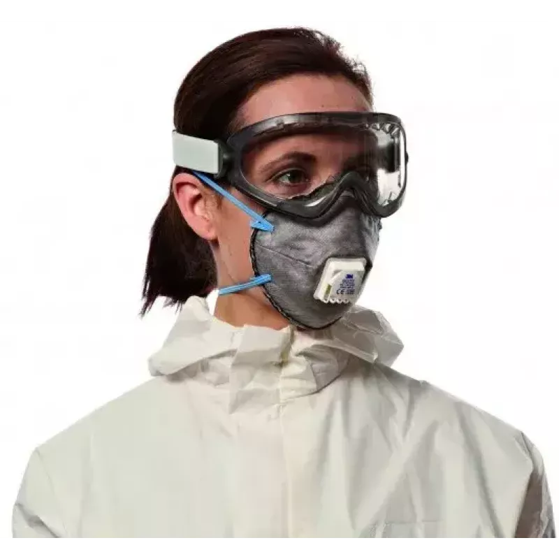 Máscara antipoeiras 3M 9922C2, reutilizável estilo máscara de proteção respiratória, pack de 2, antracite