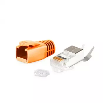Conector de fio RJ-45 ShiverPeaks BS72067-O ficha laranja