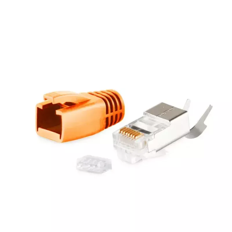 Conector de fio RJ-45 ShiverPeaks BS72067-O ficha laranja