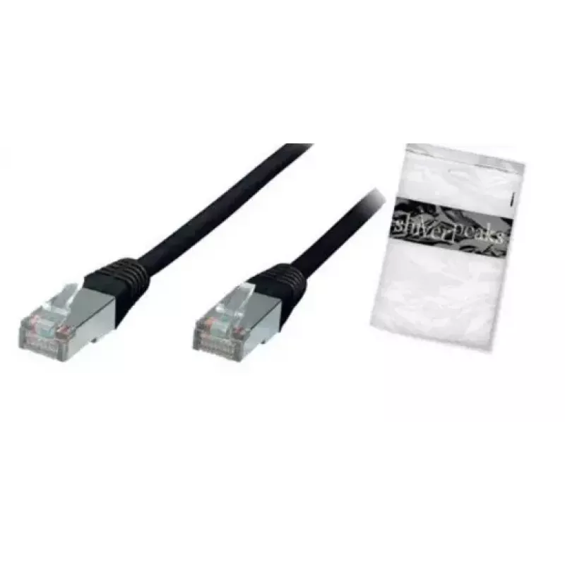 Cabo de rede ShiverPeaks BS75111-S 1 m Cat5e F/UTP preto