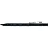 Caneta esferográfica Faber-Castell 243999 – com clipe, retrátil, tinta azul, ponta média, corpo preto, 1 unid.