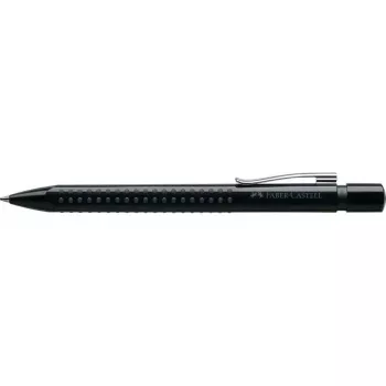 Caneta esferográfica Faber-Castell 243999 – com clipe, retrátil, tinta azul, ponta média, corpo preto, 1 unid.