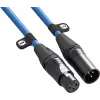 Cabo XLR Rode XLR3M-B 3 m — cabo de microfone macho para fêmea, azul