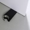 Batente de porta Blomus WEDO preto borracha aço inoxidável