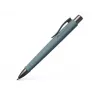 Esferográfica a.w. Faber-Castell 241188 — clip-on retrátil, tinta azul, corpo cinzento, ponta extra larga, 1 unid.