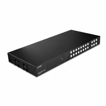 Matriz HDMI 4K60 16x16 Lindy, HDMI, HDMI, 3,5 mm, 3840 x 2160 píxeis, preto, metal