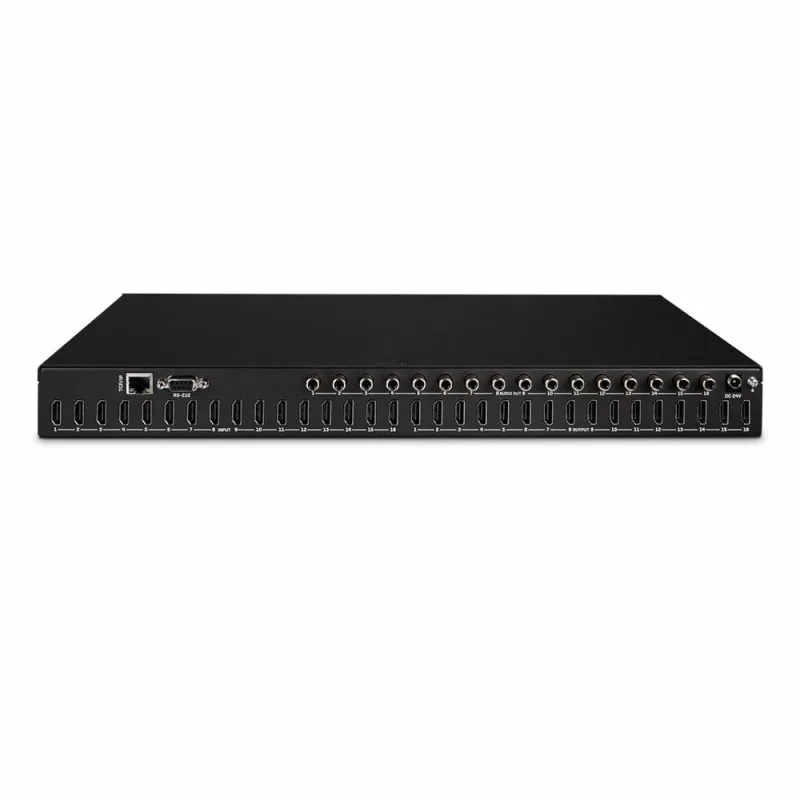 Lindy 38359 matriz comutadora HDMI 16x16, 4K60, de secretária
