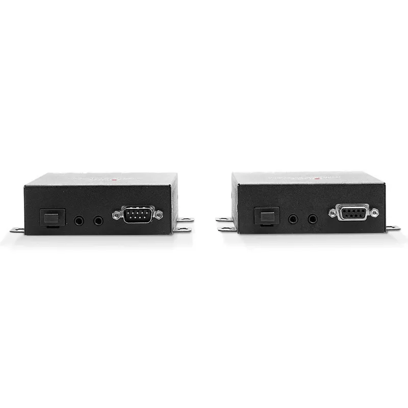 Extensor HDMI e USB KVM em fibra ótica Lindy 300 m 4K60, transmissor e recetor, com fios, 300 m, 3840 x 2160 píxeis, preto, metal