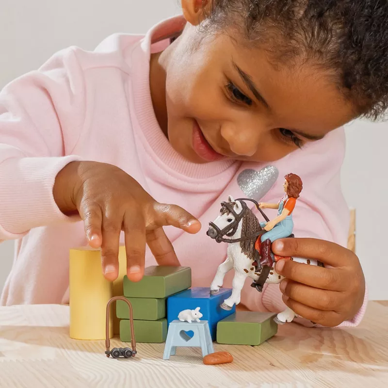 schleich HORSE CLUB Mia & Spotty, cavalo com cavaleira, cavalos, 5 ano(s), multicolor, plástico