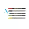Marcador Edding 4-1200-5-3 aqua preto verde-claro vermelho amarelo ponta bullet