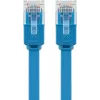 Cabo de patch plano Goobay CAT 6 2 m U/UTP azul