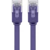 Cabo de patch plano Goobay CAT 6 2m U/UTP violeta