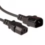 Cabo de alimentação ACT Powercord LSZH C13 - C14 preto 3 m