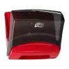 Tork 654008 dispensador de toalhas de papel, folha a folha, vermelho