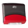 Tork 654008 dispensador de toalhas de papel, folha a folha, vermelho