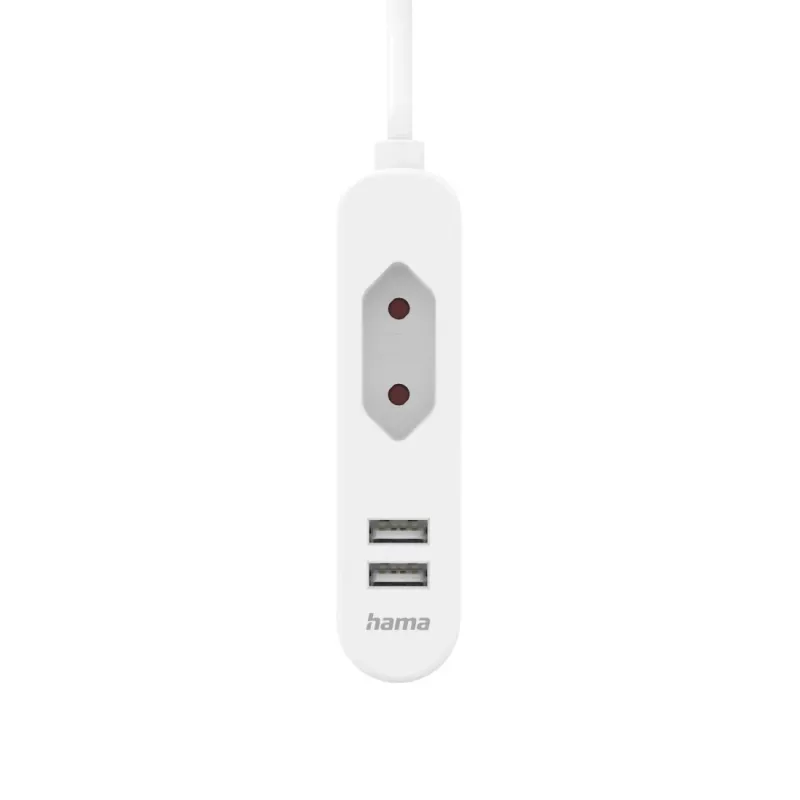 Extensão de alimentação Hama 00223202 1,9 m 1 saída AC interior branco