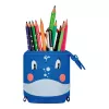 Estojo de lápis macio Herlitz Whale poliéster preto azul rosa