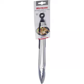 Pinça de cozinha Westmark Classic Spezial Maxi 350 mm — aço inoxidável, cabo TPR
