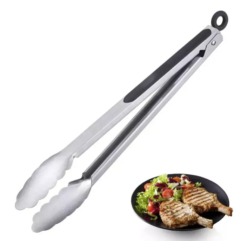 Pinça de cozinha Westmark Classic Spezial Maxi 350 mm — aço inoxidável, cabo TPR