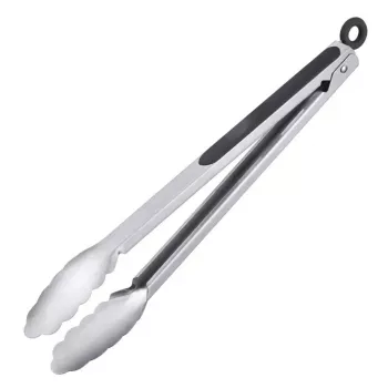 Pinça de cozinha Westmark Classic Spezial Maxi 350 mm — aço inoxidável, cabo TPR