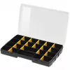 Recipiente de arrumação Stanley STST81680-1 retangular polipropileno preto amarelo