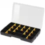 Recipiente de arrumação Stanley STST81680-1 retangular polipropileno preto amarelo