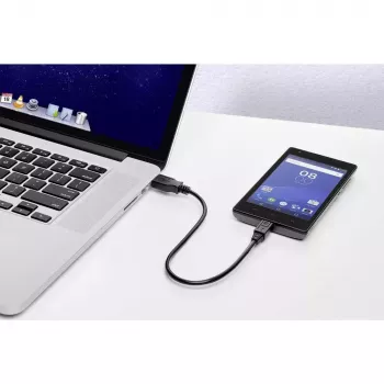 Cabo USB Renkforce RF-4463076 0,3 m USB-A para Micro-USB-B Preto