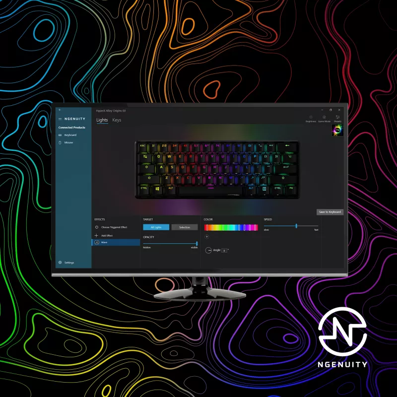 HyperX Alloy Origins 60 – Teclado mecânico para gaming – HX Red