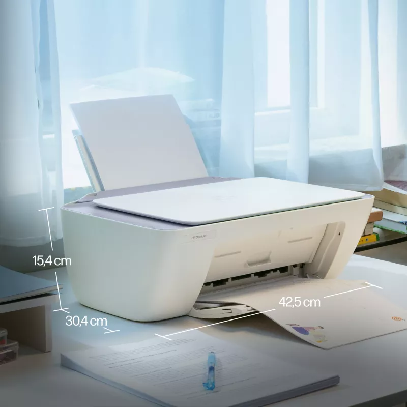 Impressora multifunções a cores sem fios HP DeskJet 2922, jato de tinta térmico, impressão a cores, 4800 x 1200 DPI, cópia a cores, A4, Branco