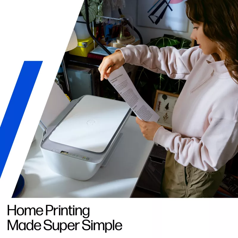 Impressora multifunções a cores sem fios HP DeskJet 2922, jato de tinta térmico, impressão a cores, 4800 x 1200 DPI, cópia a cores, A4, Branco
