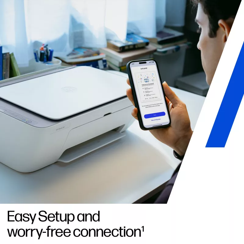 Impressora multifunções a cores sem fios HP DeskJet 2922, jato de tinta térmico, impressão a cores, 4800 x 1200 DPI, cópia a cores, A4, Branco