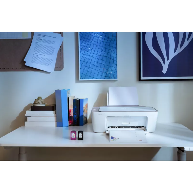 Impressora multifunções a cores sem fios HP DeskJet 2922, jato de tinta térmico, impressão a cores, 4800 x 1200 DPI, cópia a cores, A4, Branco
