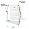 Ficheiro ELBA Mylar, A-Z, 26 peças, A4, 210 x 297 mm, separadores coloridos (596581-20)