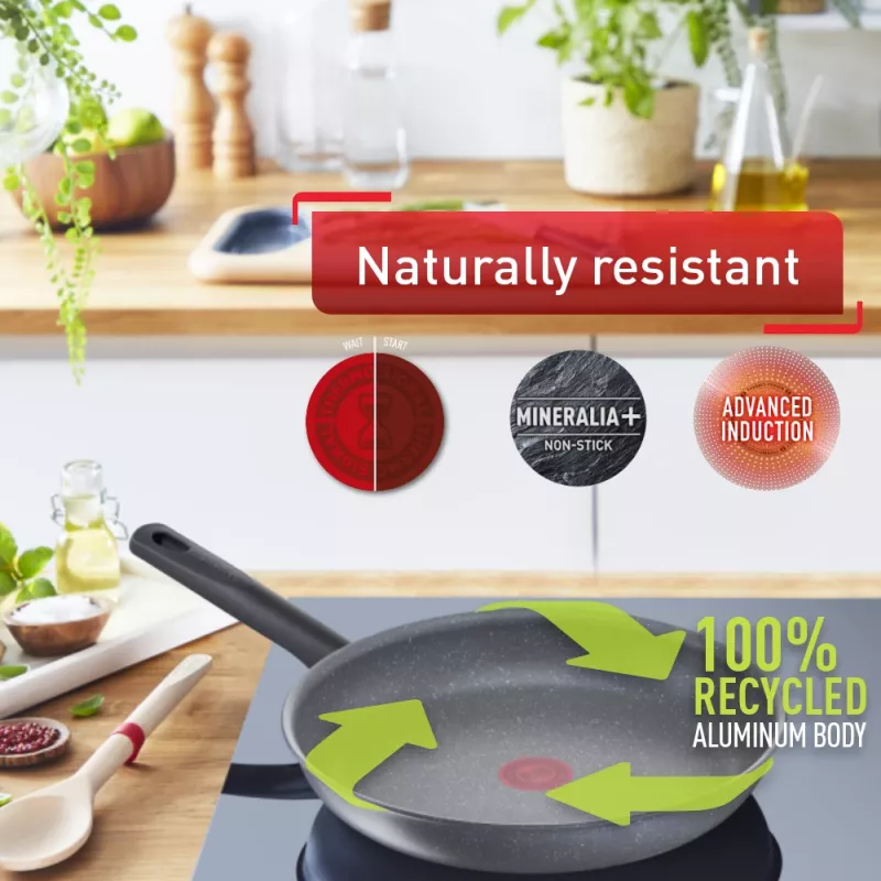 Frigideira multiusos Tefal Healthy Chef G15002 redonda 20 cm cinzento