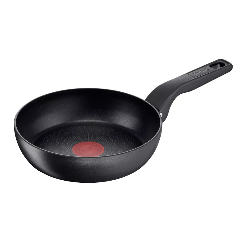 Tefal Hard Titanium Pro G28990 conjunto de frigideiras, 2 unidades, revestimento de titânio, alumínio, indução, 175°C, preto