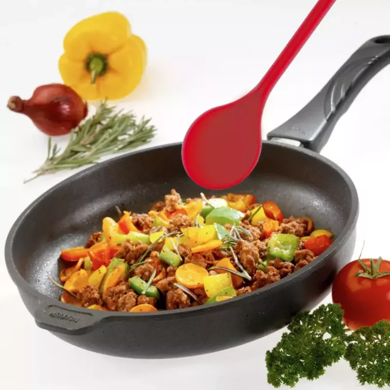 Colher de cozinha em silicone Westmark 15662270 — núcleo metálico, vermelho, 282×47×13 mm, 1 unidade