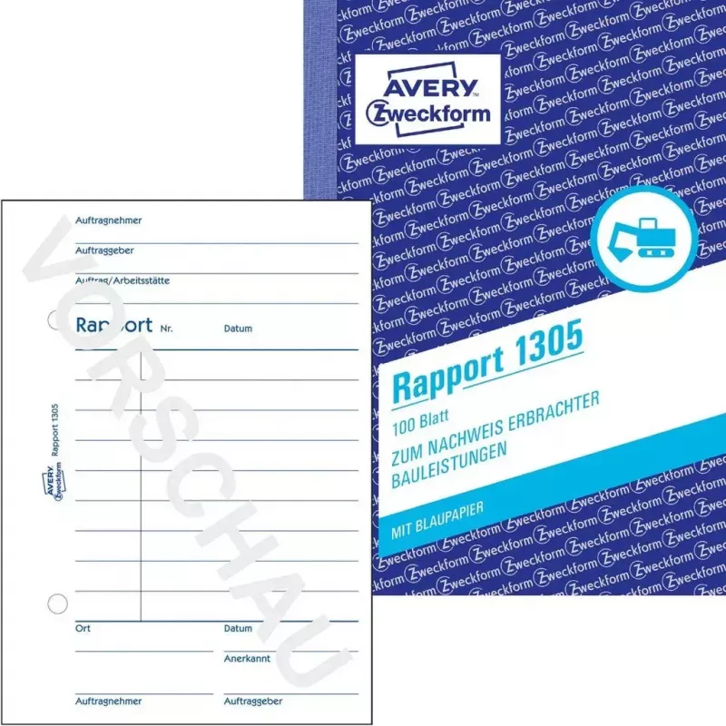 Formulário/livro de contabilidade A6 Avery 1305