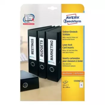 Etiqueta para impressora não adesiva Avery C32266-25