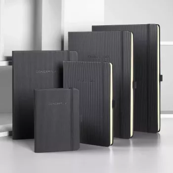Caderno Sigel CO117 194 folhas preto